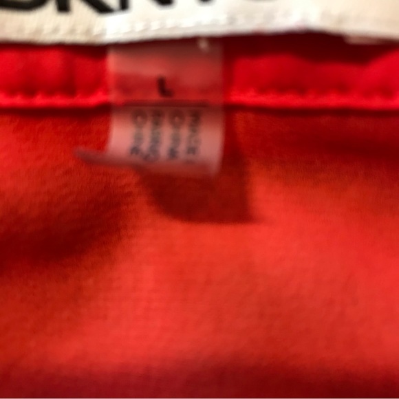 DKNYC orange button down tank sheer section Size L - Picture 5 of 8